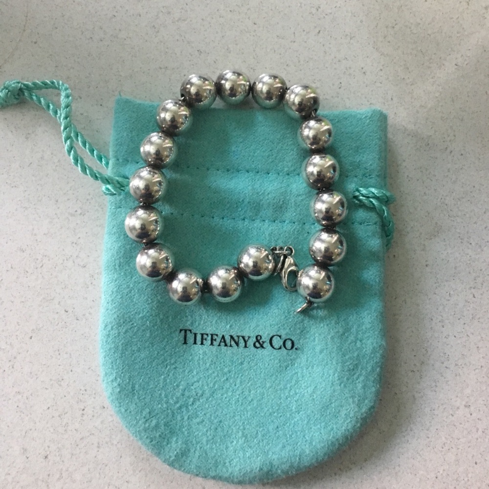 Tiffany silver ball bracelet